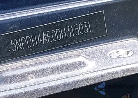 2013 Hyundai Elantra Gls from USA, damaged, VIN 5NPDH4AE0DH315031